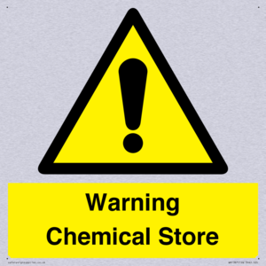 Warning Chemical Store